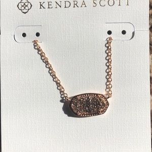 Kendra Scott Elisa Rose Gold Pendant Necklace